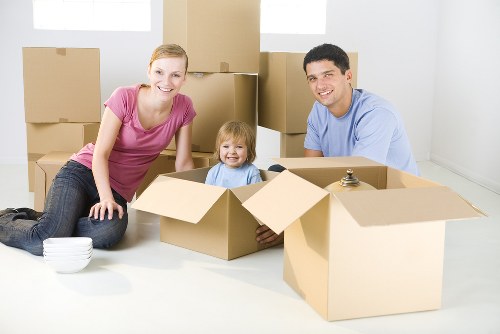 Residential removals team working in a Maida Vale street
