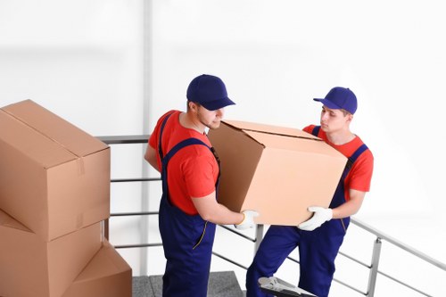 Careful handling of household items during a local move