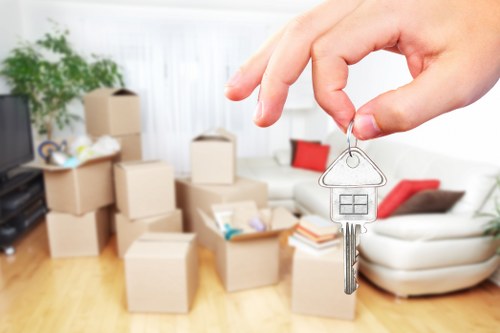 Safe unloading of household items at a Maida Vale property