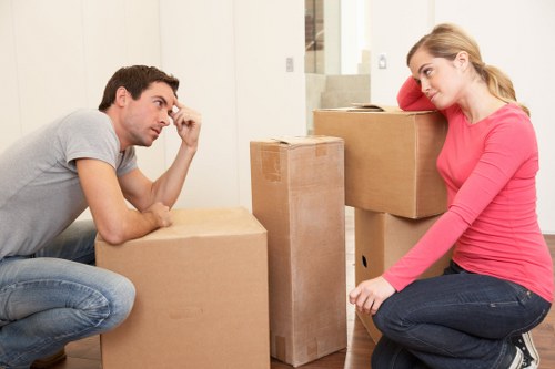 Careful furniture loading during a Maida Vale house removal